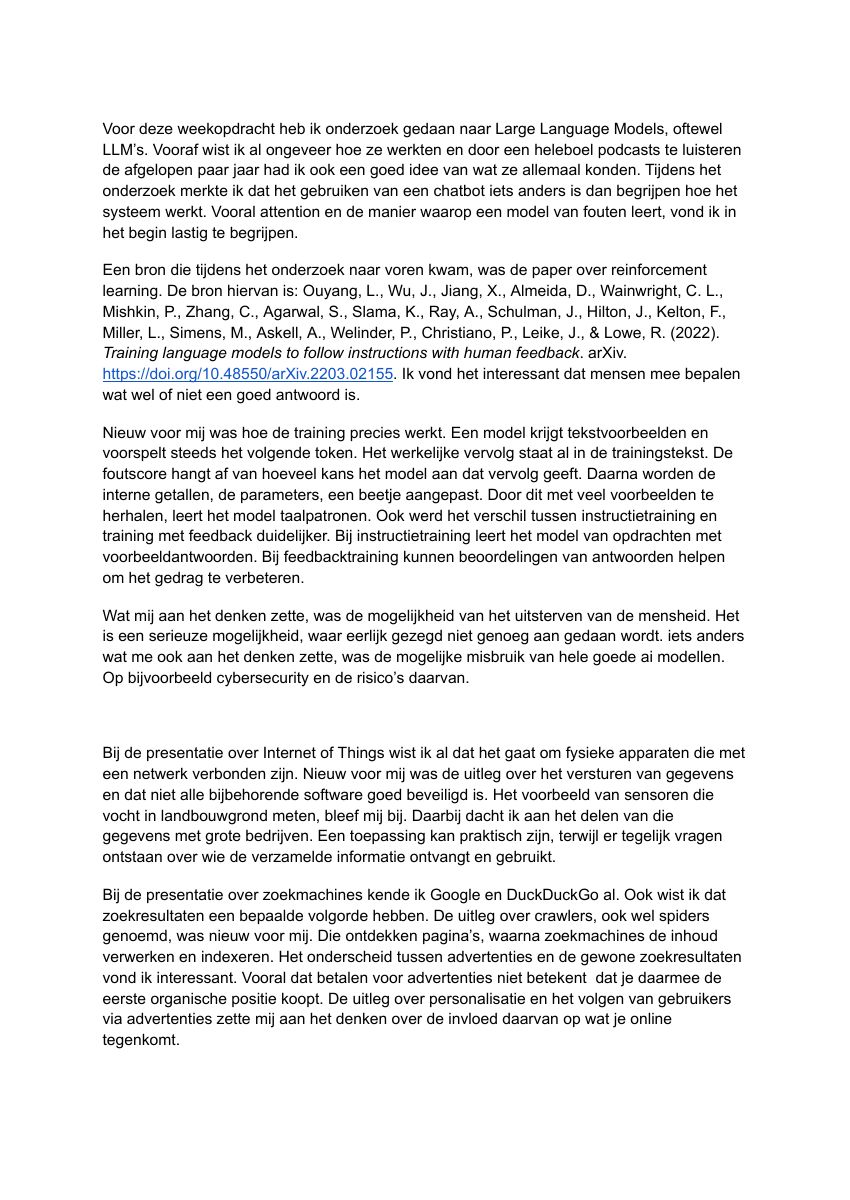 ICT — individueel verslag, pagina 1